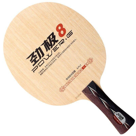 DHS Power-G 8 Shakehand (FL) Blade - DHS tabletennis