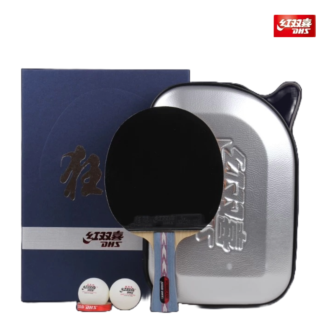 Dhs 1018 Racket Set DHS Hurricane No.2 Shakehand Racket Giftbox set - DHS tabletennis – DHS ...