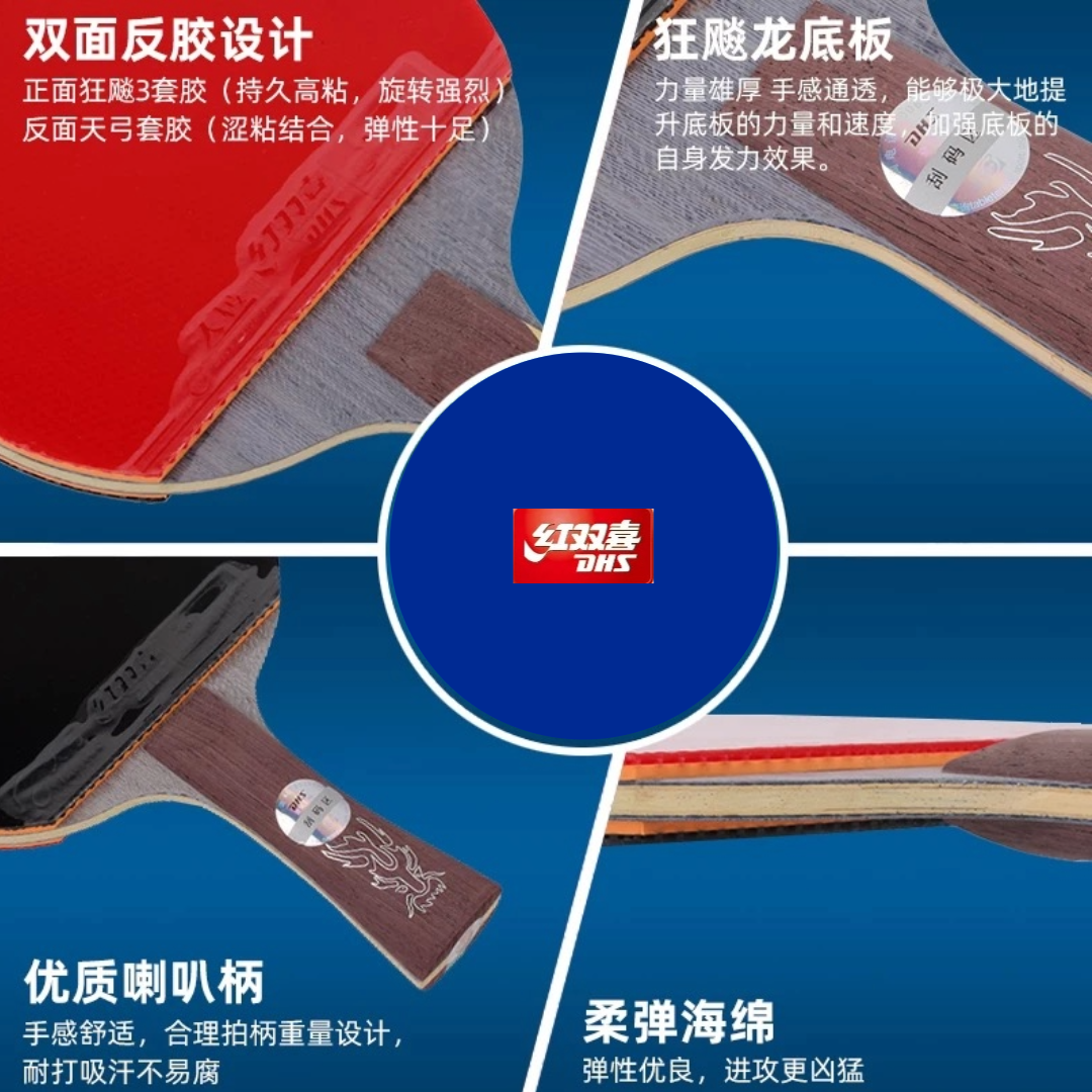 DHS Ma Long Table Tennis (FL) Racket Set