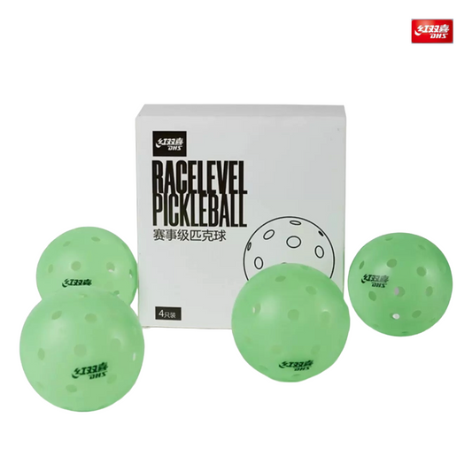 DHS Professional Outdoor Pickleball Balls 40 Holes [Box of 4]