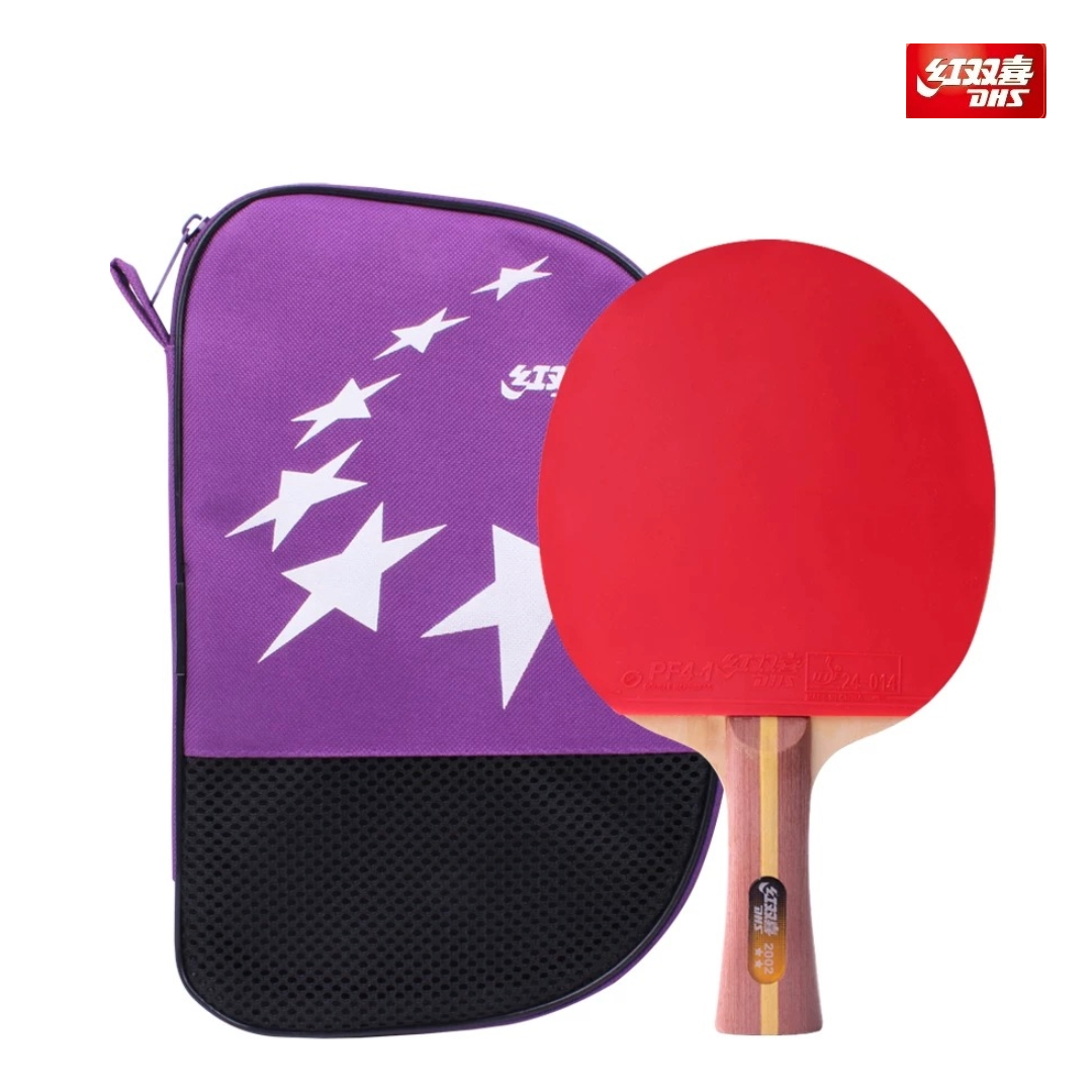 DHS T2002 Shakehand (FL) Racket Set