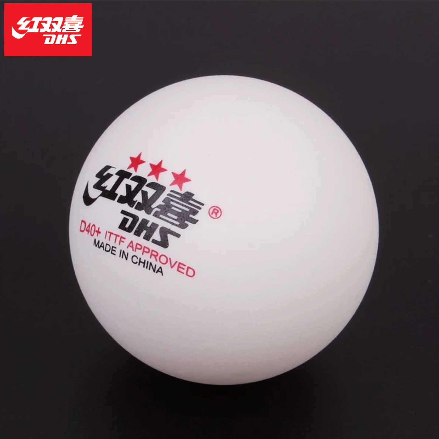 DHS D40+ 3 star Table Tennis ball [White] ITTF approved