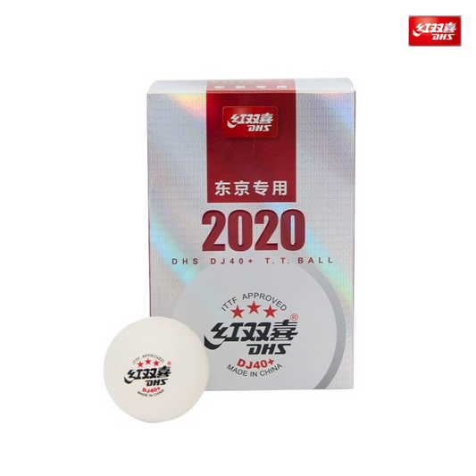 DHS DJ40+ 3 star ITTF Toyko T.T Ball [White]